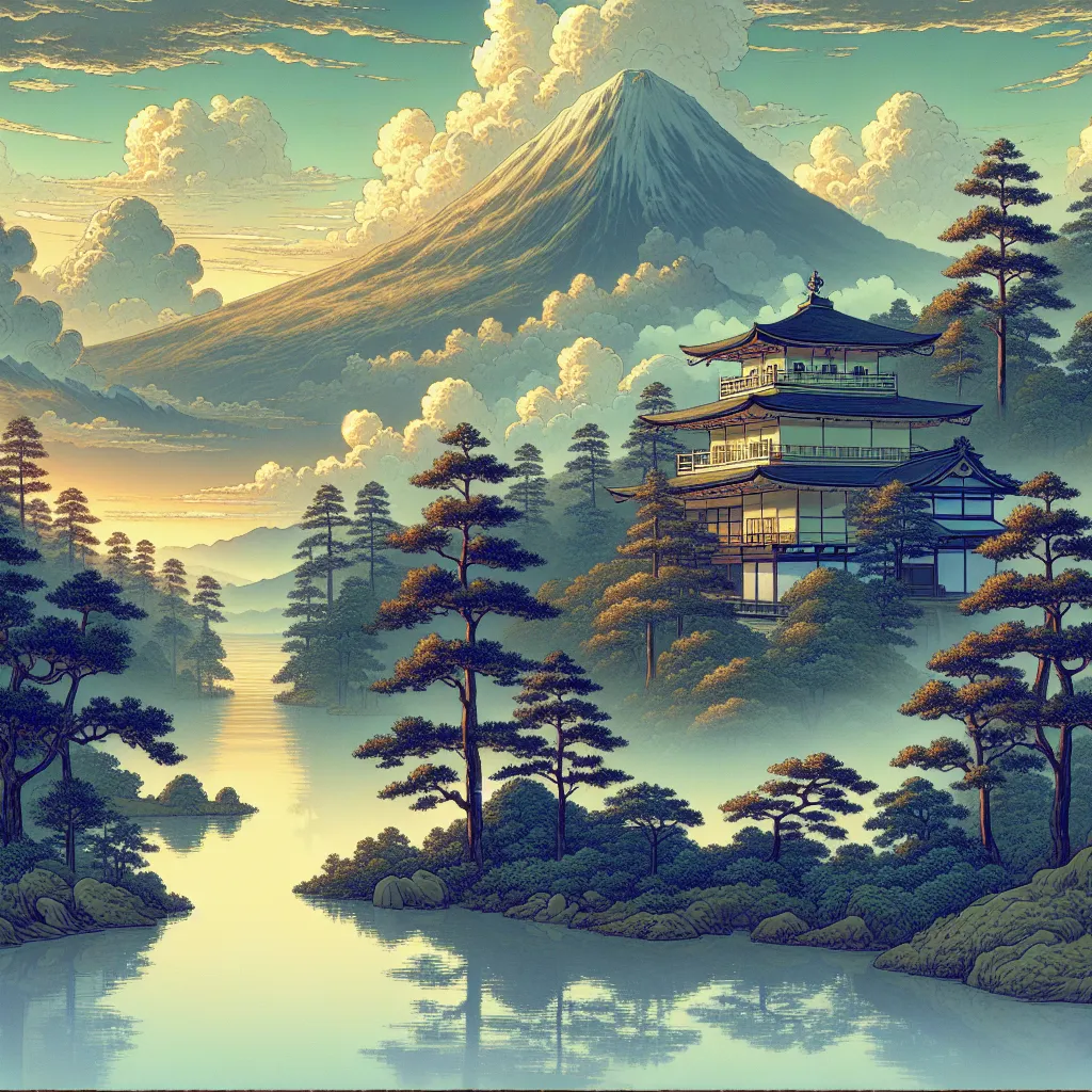三保松富士晨明（一）　ほのぼのと