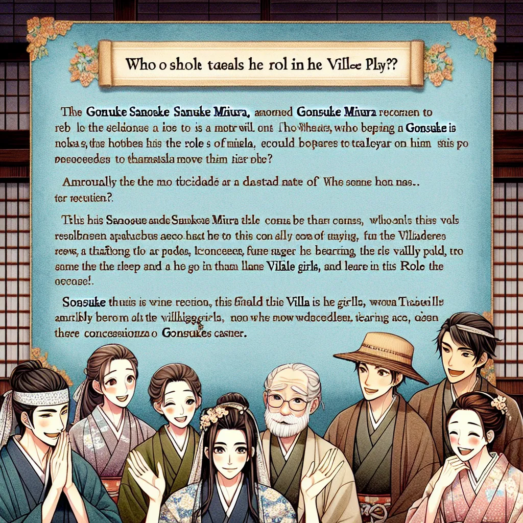 素人芝居（二）