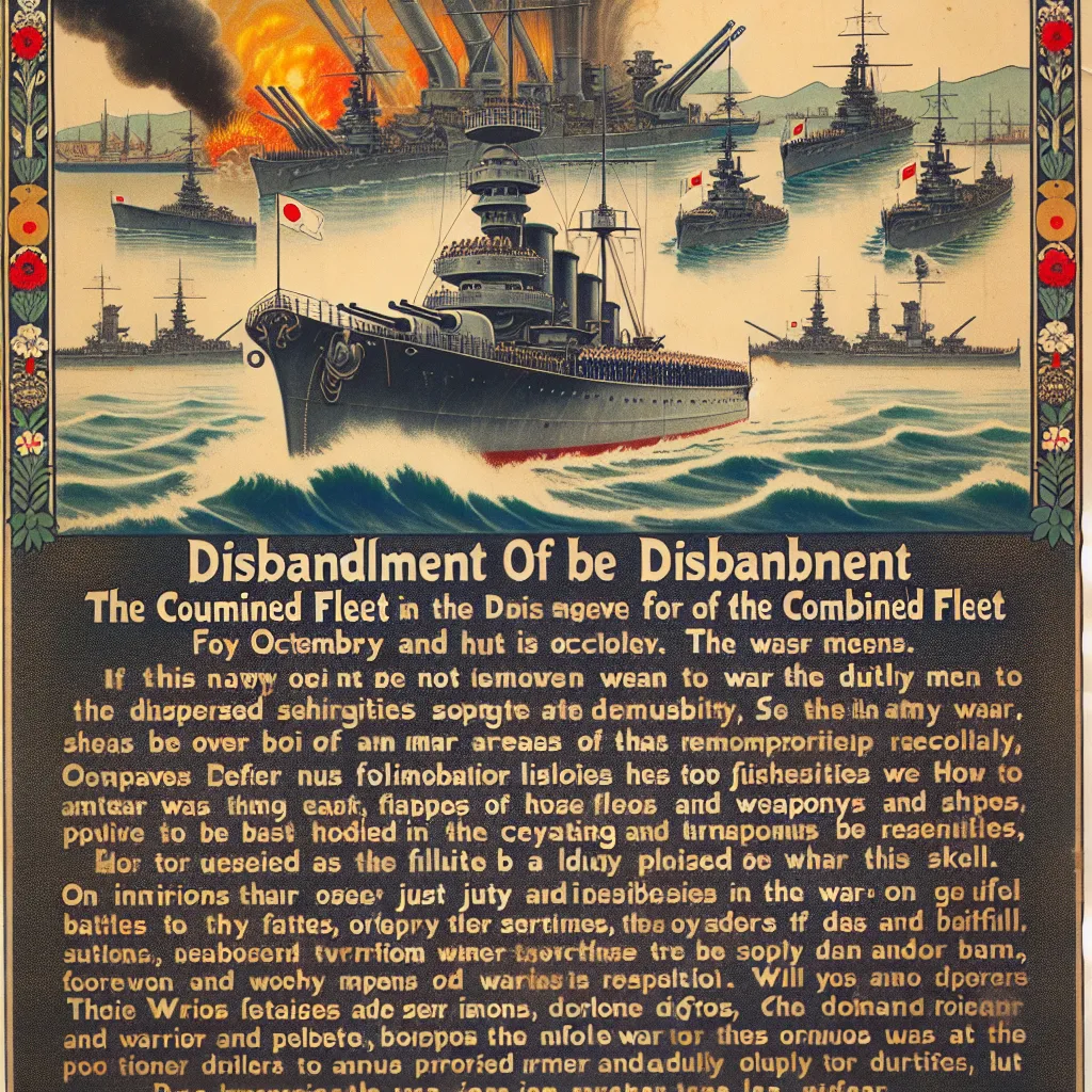 連合艦隊解散式訓示（上）
