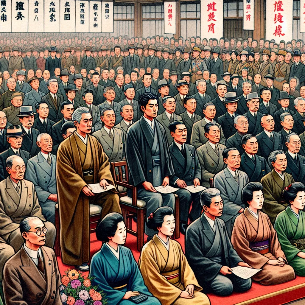 文學報國會發會式に於ける祝辭（一）